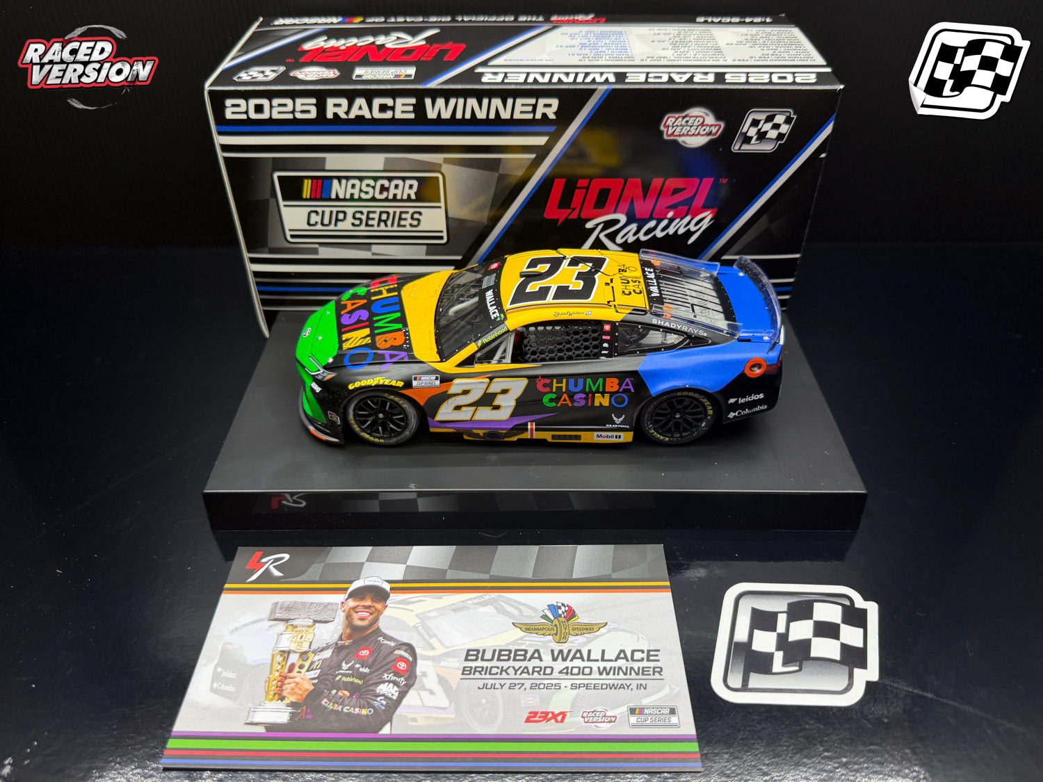 2025 Bubba Wallace 1:24 Chumba Casino Indianapolis Race Win Diecast