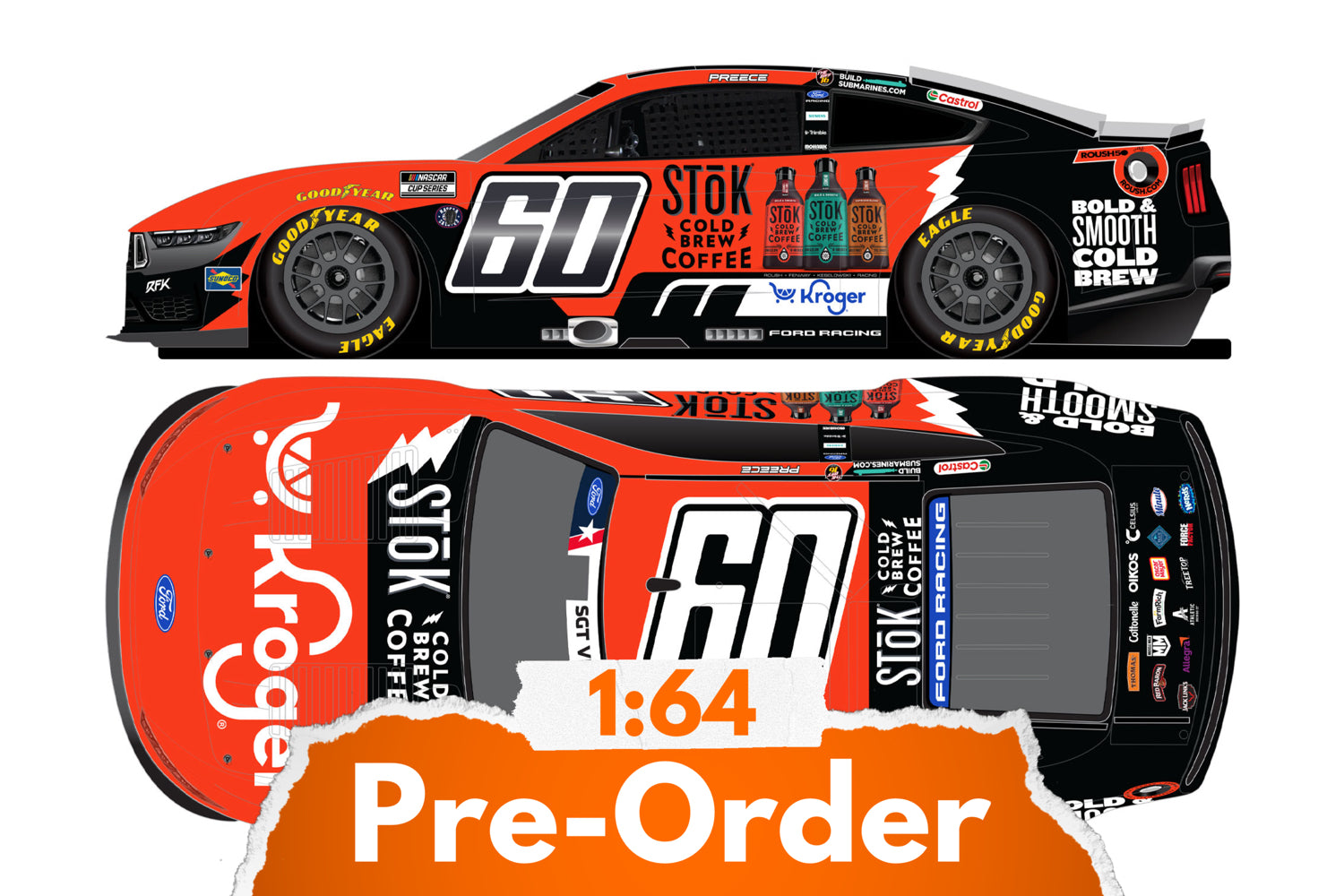 2026 Ryan Preece 1:64 Kroger / Stok Cold Brew Diecast