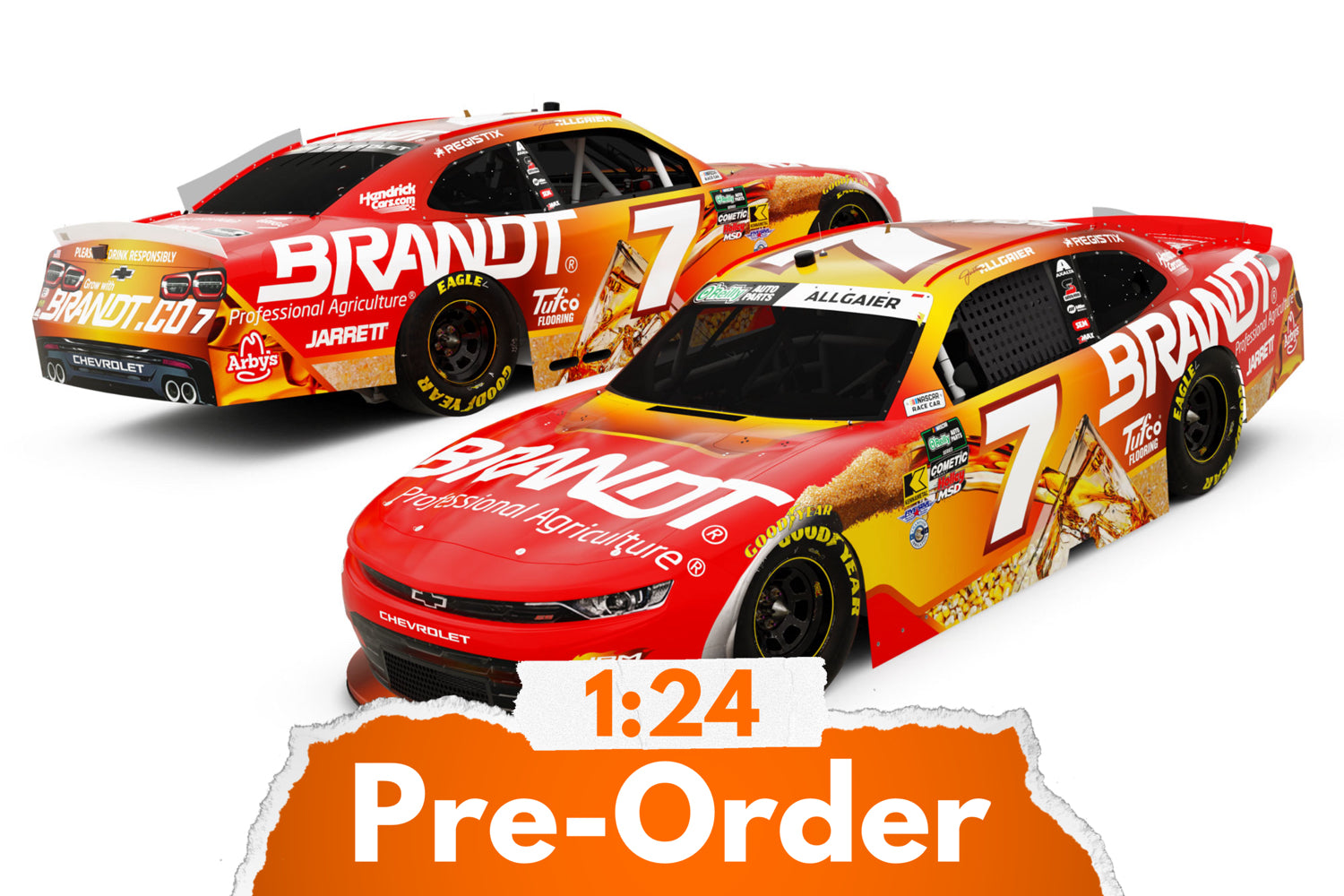 2026 Justin Allgaier 1:24 Brandt Whiskey NASCAR Diecast