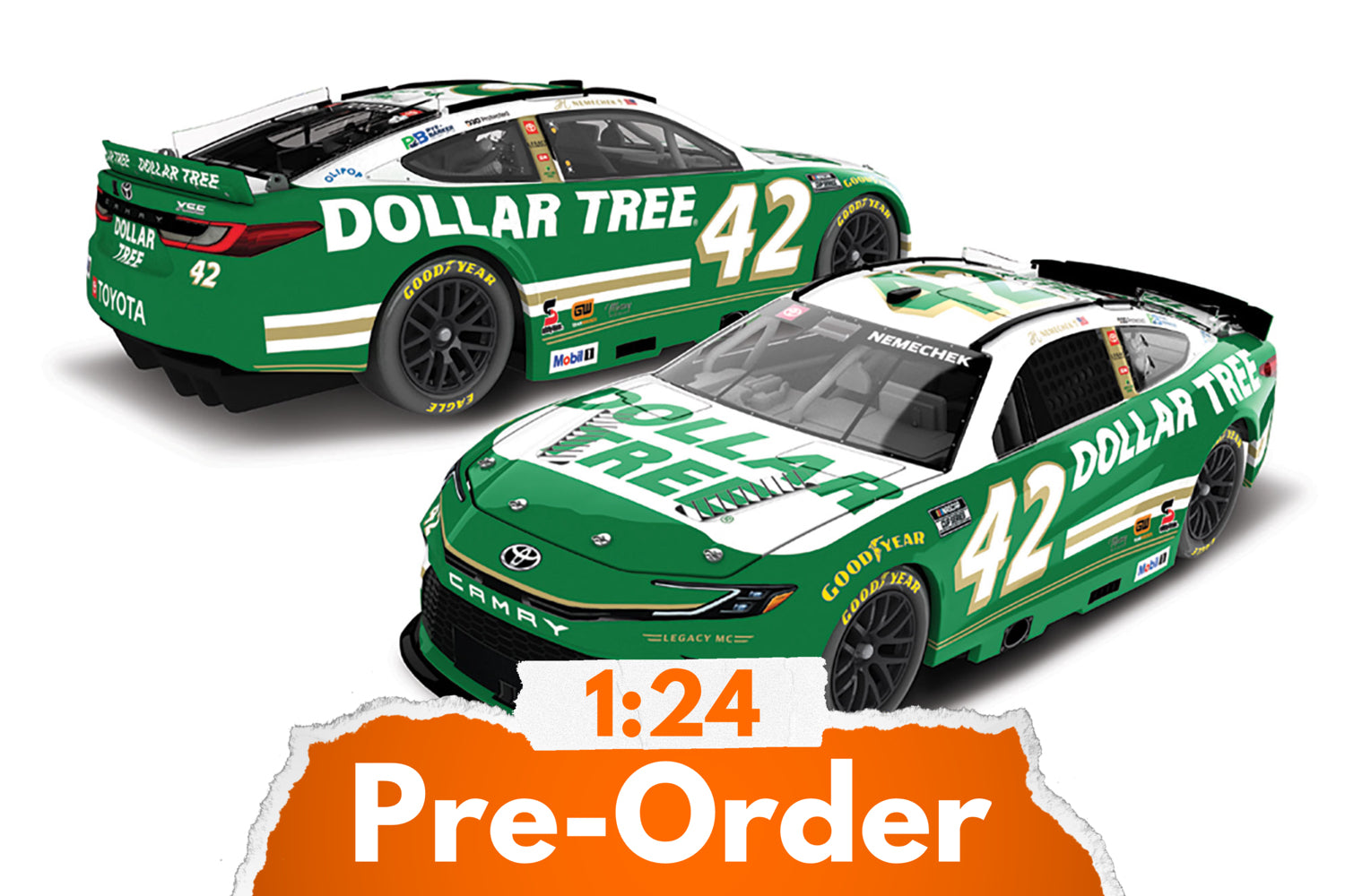 2026 John Hunter Nemechek 1:24 Dollar Tree NASCAR Diecast