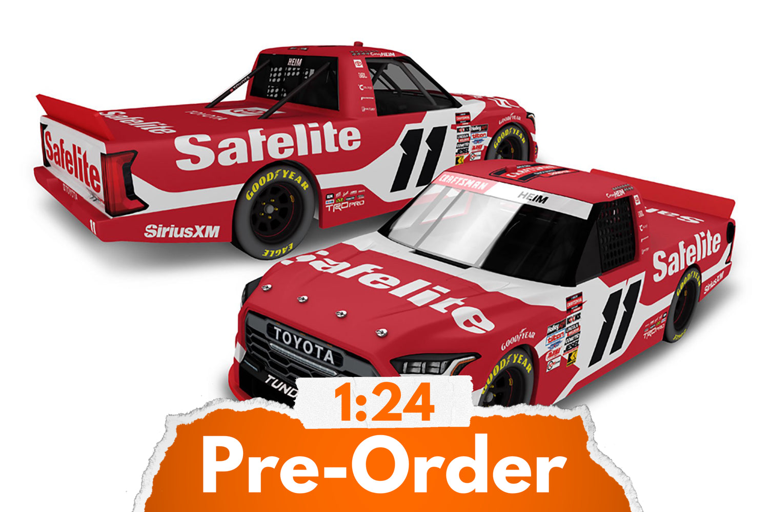 2025 Corey Heim 1:24 Safelite Champion NASCAR Diecast