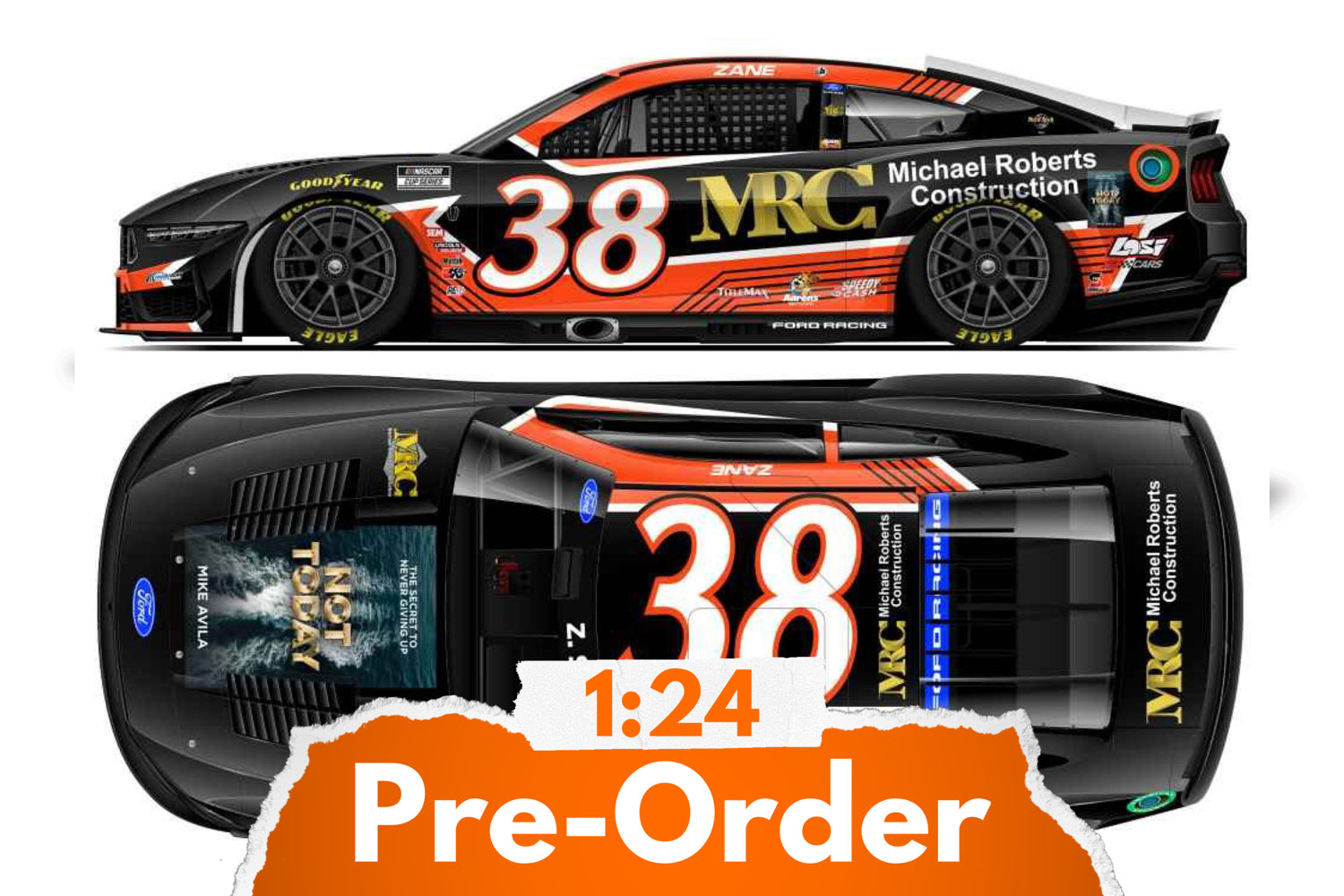 2026 Zane Smith 1:24 Michael Roberts Construction / "Not Today" NASCAR Diecast