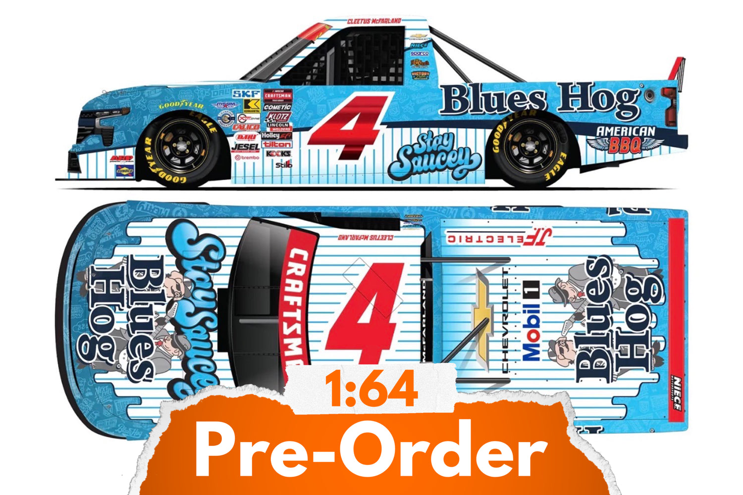 2026 Cleetus McFarland 1:64 Blues Hog Diecast