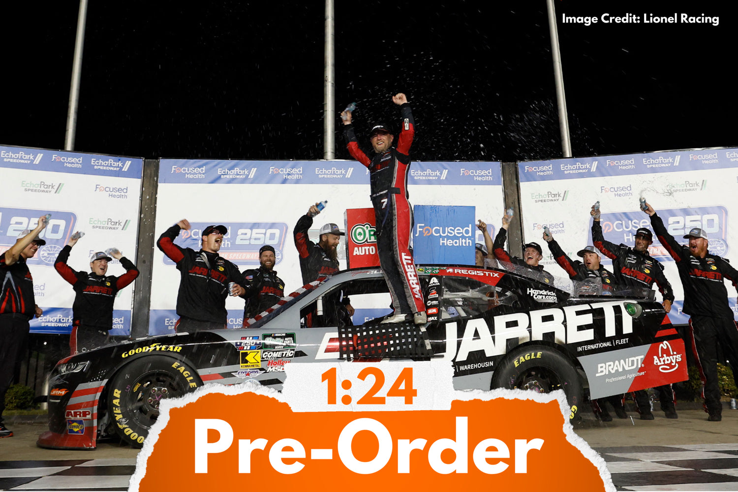 2026 Justin Allgaier 1:24 Jarrett Atlanta Race Win Diecast