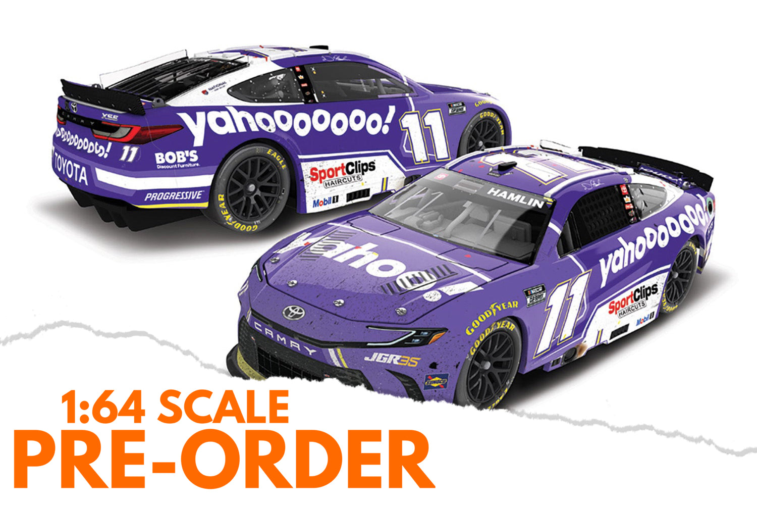 2026 Denny Hamlin 1:64 Yahoo! Las Vegas Pennzoil 400 Race Win Diecast
