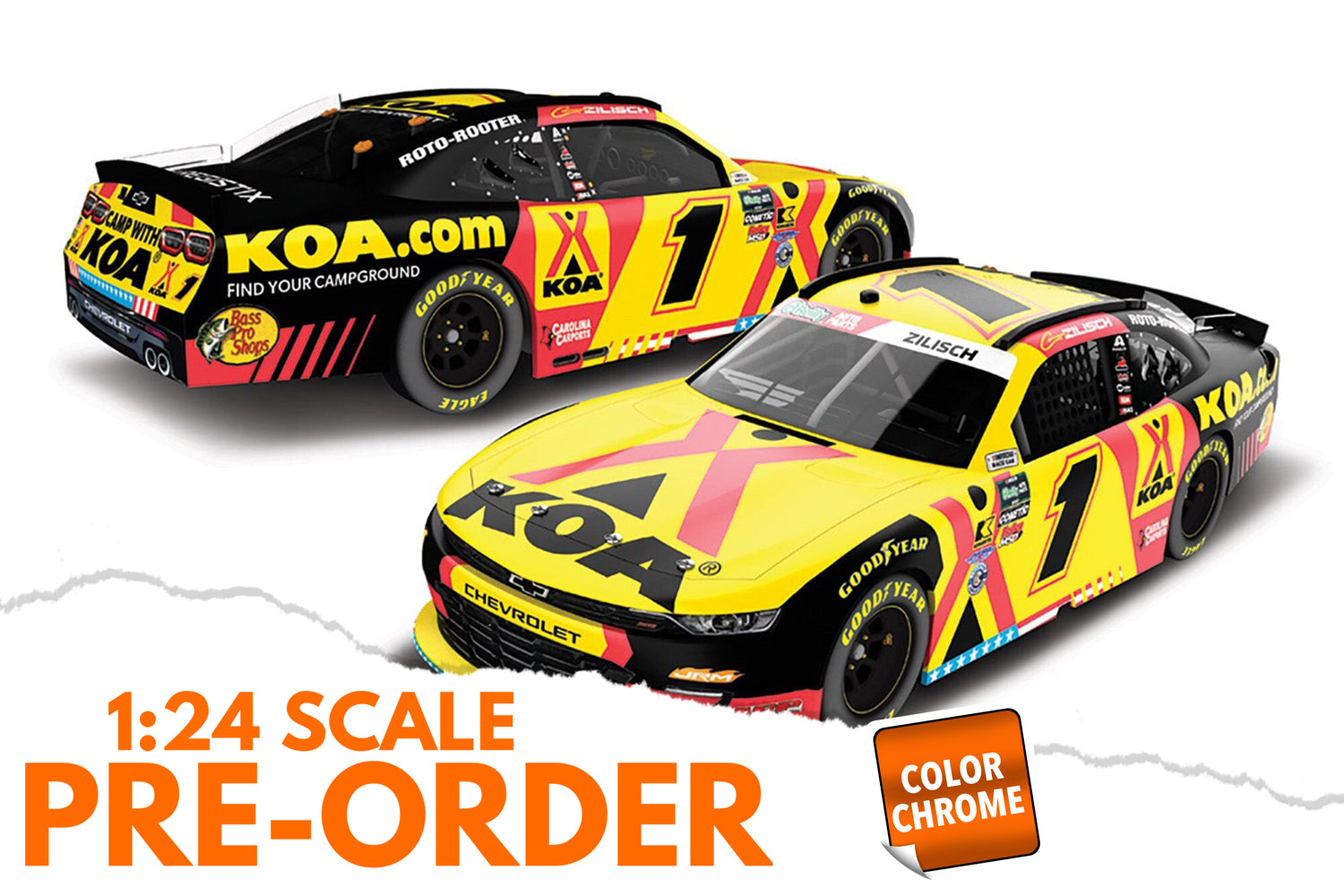 2026 Connor Zilisch 1:24 KOA COLOR CHROME NASCAR Diecast