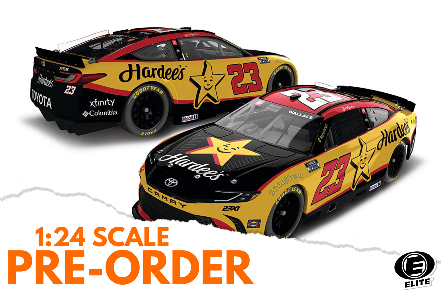 2026 Bubba Wallace 1:24 Hardee’s ELITE Diecast