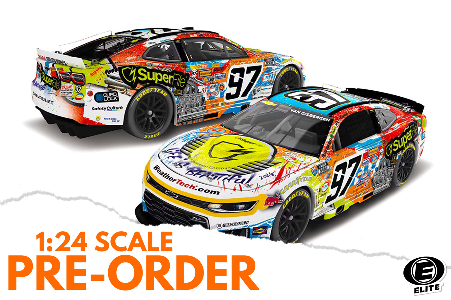 2026 Shane van Gisbergen 1:24 SuperFile x Mr. Brainwash ELITE Diecast