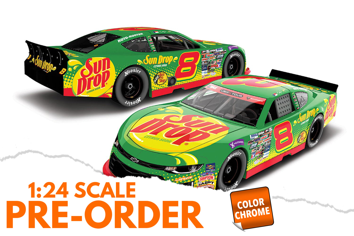 2026 Dale Earnhardt Jr 1:24 Sun Drop COLOR CHROME Diecast