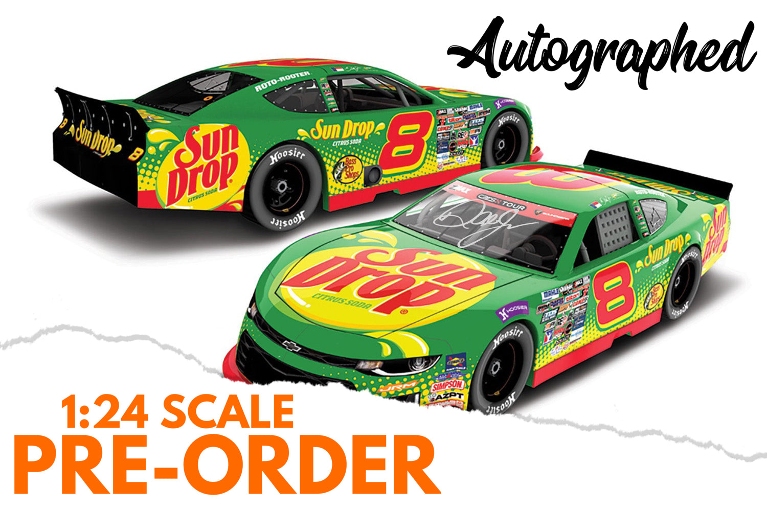 2026 Dale Earnhardt Jr 1:24 Sun Drop AUTOGRAPHED Diecast