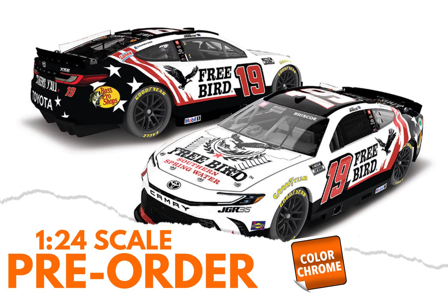 2026 Chase Briscoe 1:24 Free Bird COLOR CHROME NASCAR Diecast