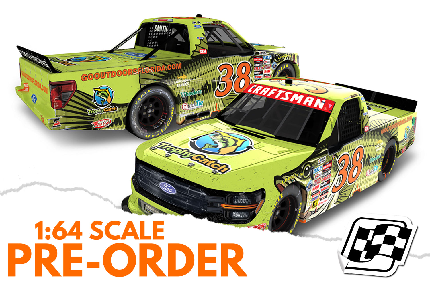 2026 Chandler Smith 1:64 TrophyCatch Daytona Race Win Diecast