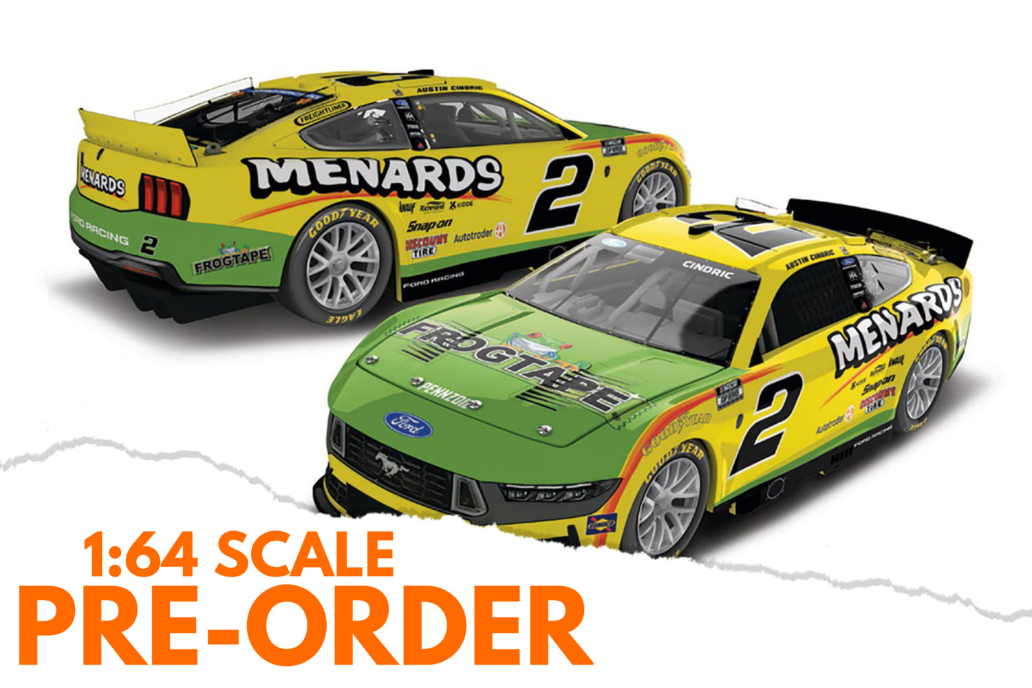 2026 Austin Cindric 1:64 Menards / Frogtape Diecast