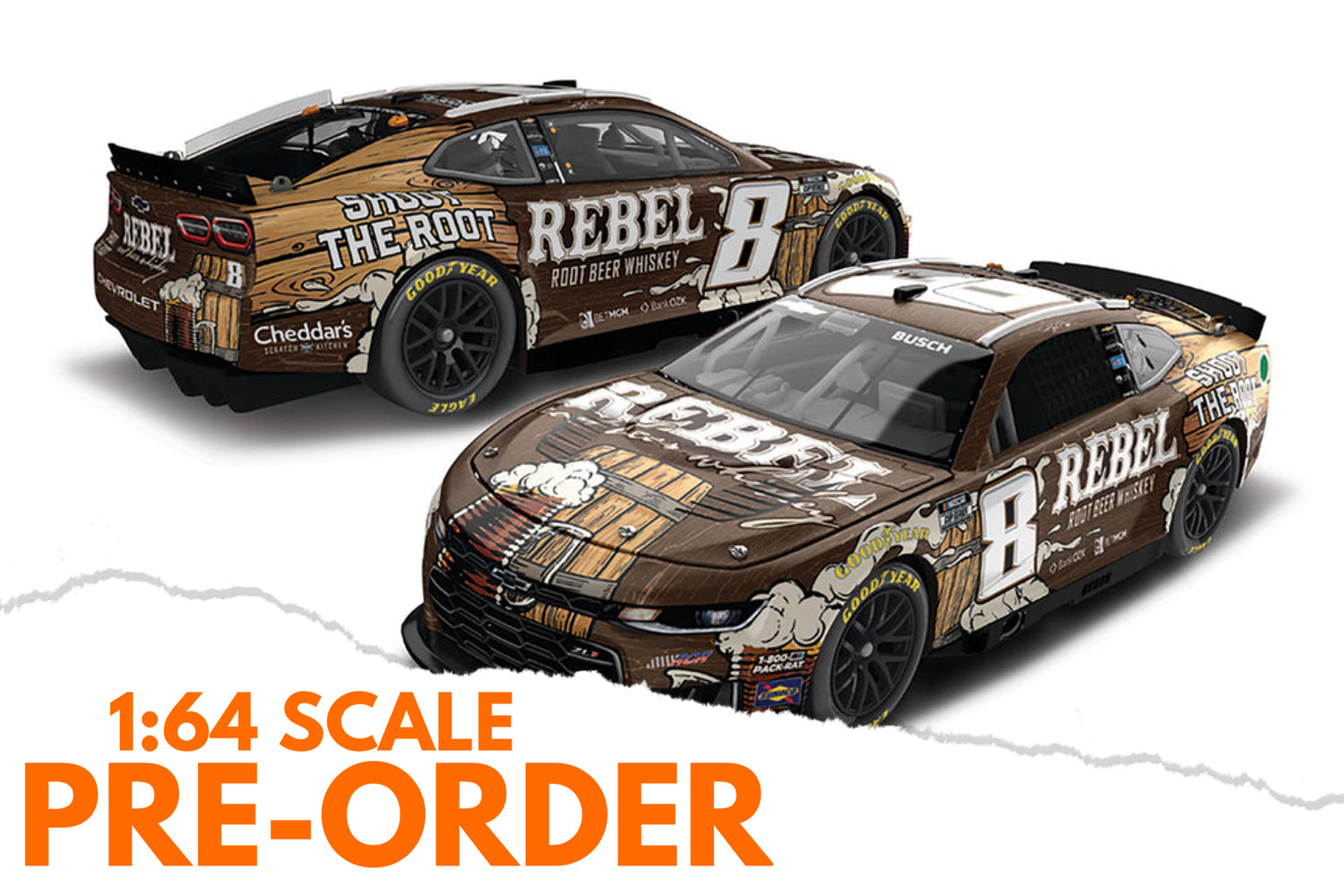 2026 Kyle Busch 1:64 Rebel Bourbon Rootbeer Diecast