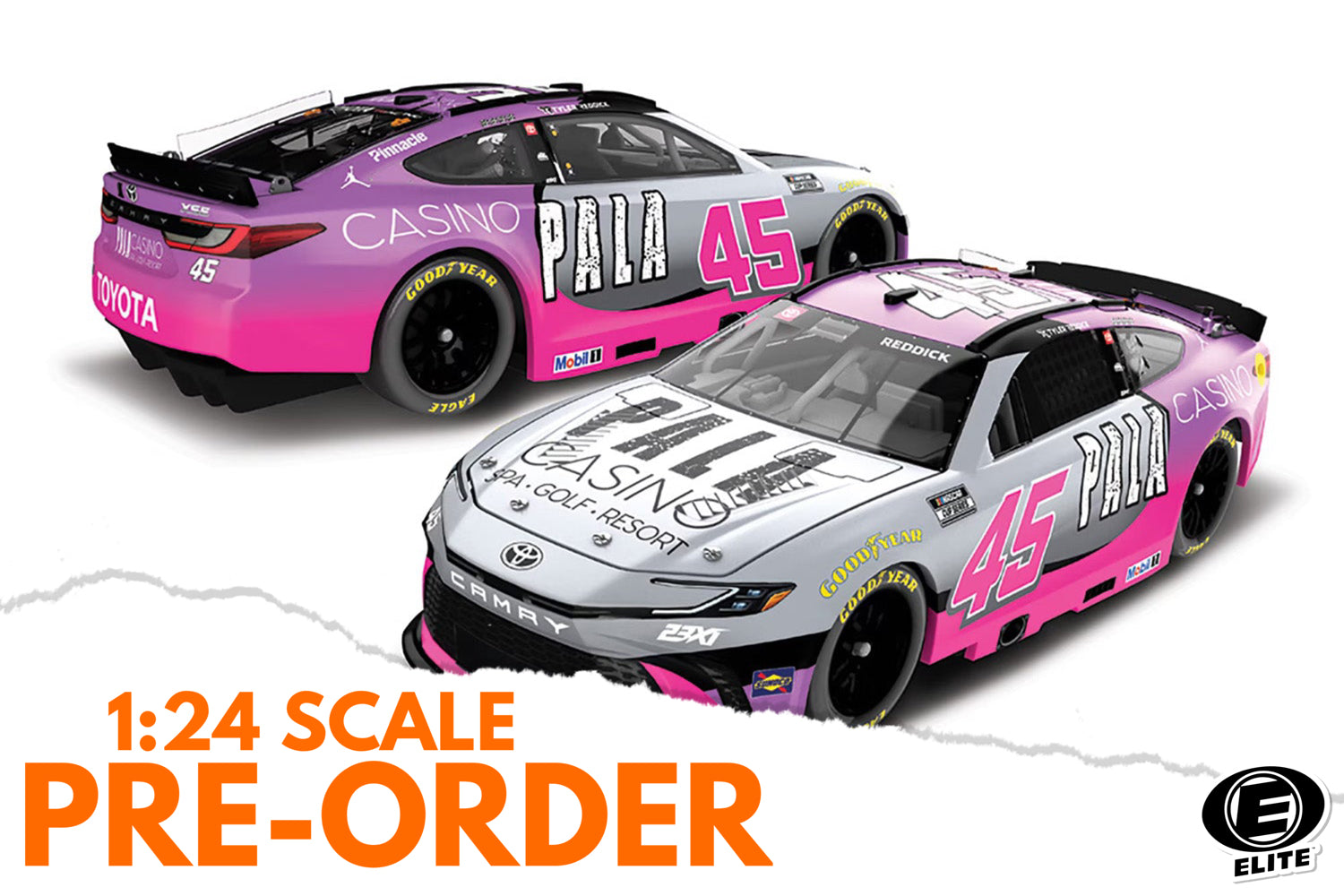 2026 Tyler Reddick 1:24 Pala Casino ELITE Diecast