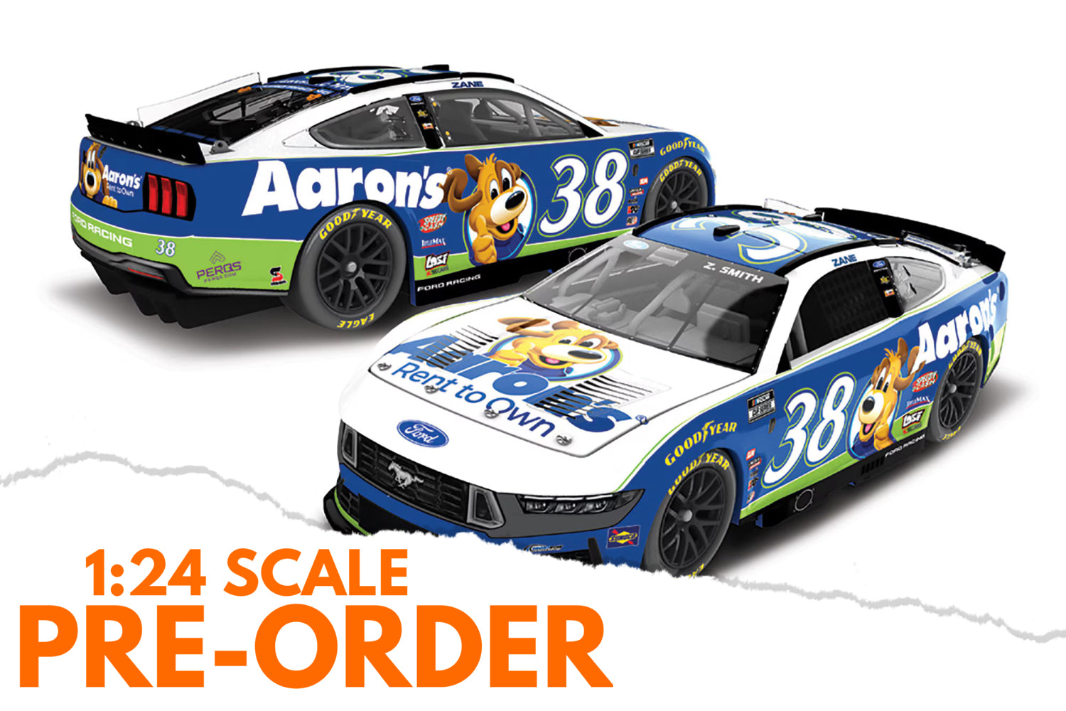 2026 Zane Smith 1:24 Aaron's Lucky Dog Diecast