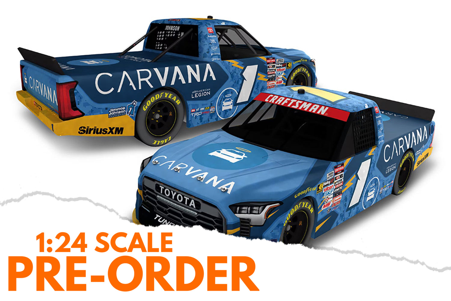 2026 Jimmie Johnson 1:24 Carvana Diecast