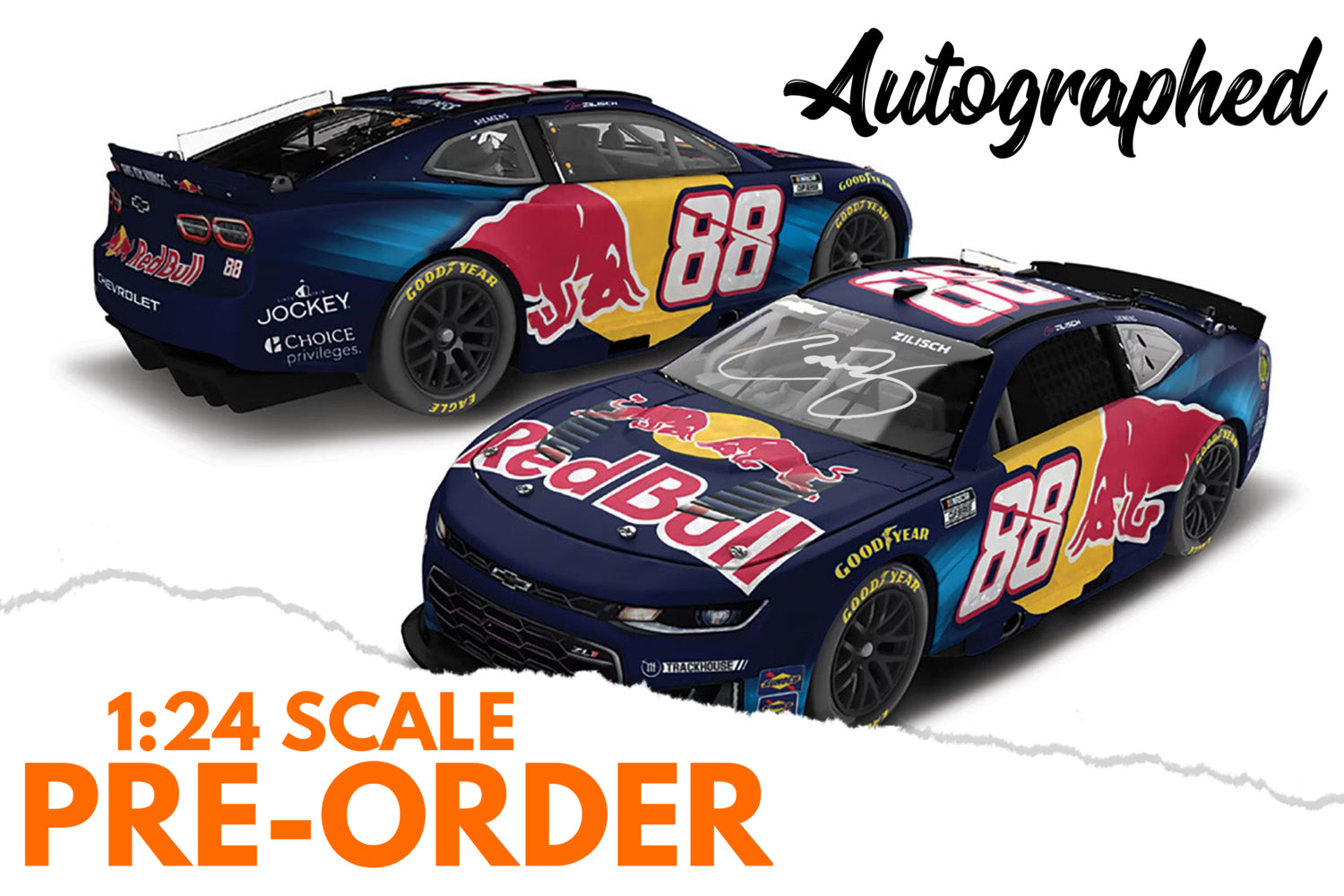 2026 Connor Zilisch 1:24 Red Bull AUTOGRAPHED Diecast
