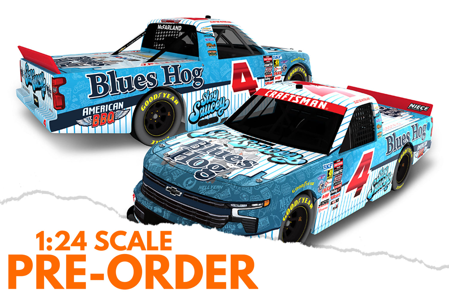 2026 Cleetus McFarland 1:24 Blues Hog Diecast