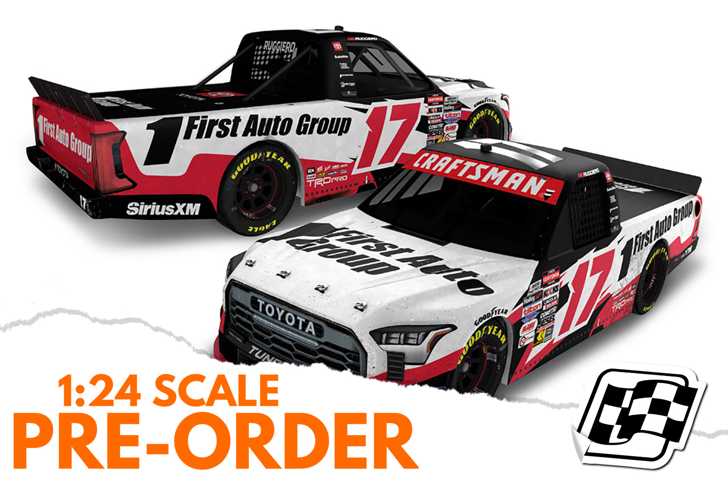 2025 Gio Ruggerio 1:24 First Auto Group Talladega Race Win Diecast