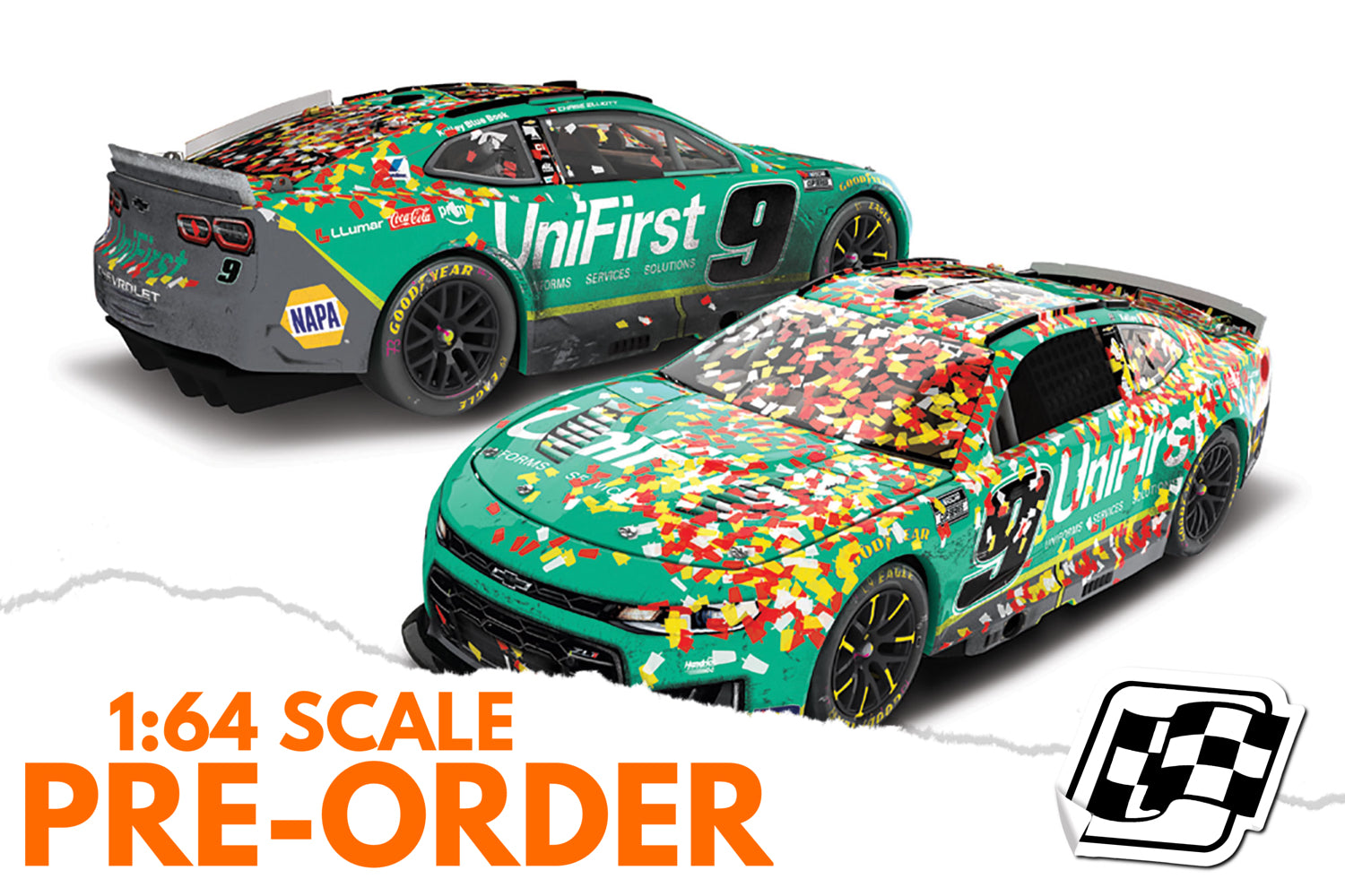 2026 Chase Elliott 1:64 UniFirst Martinsville Cook Out 400 Race Win Diecast