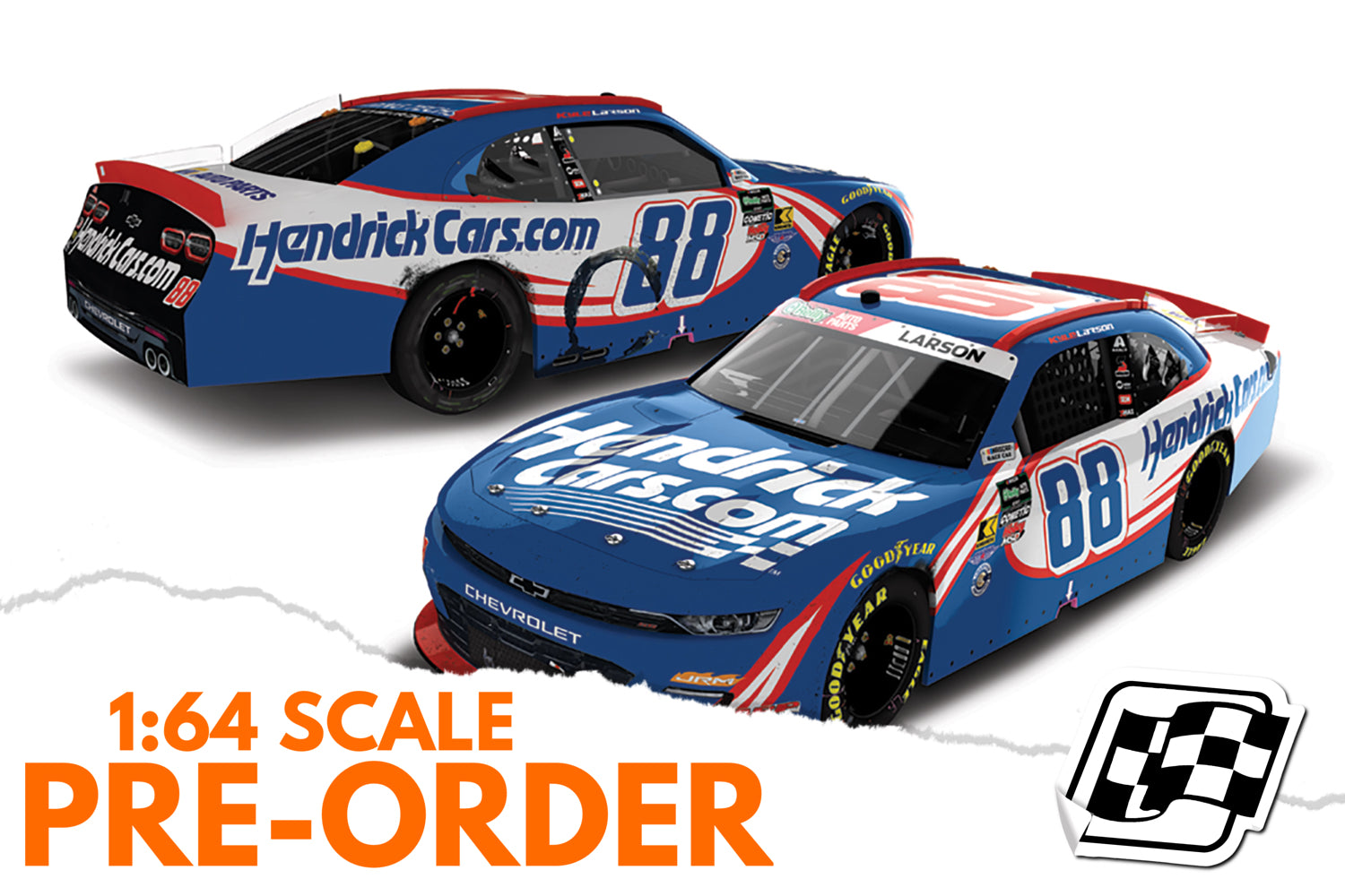 2026 Kyle Larson 1:64 HendrickCars.com Las Vegas Race Win Diecast