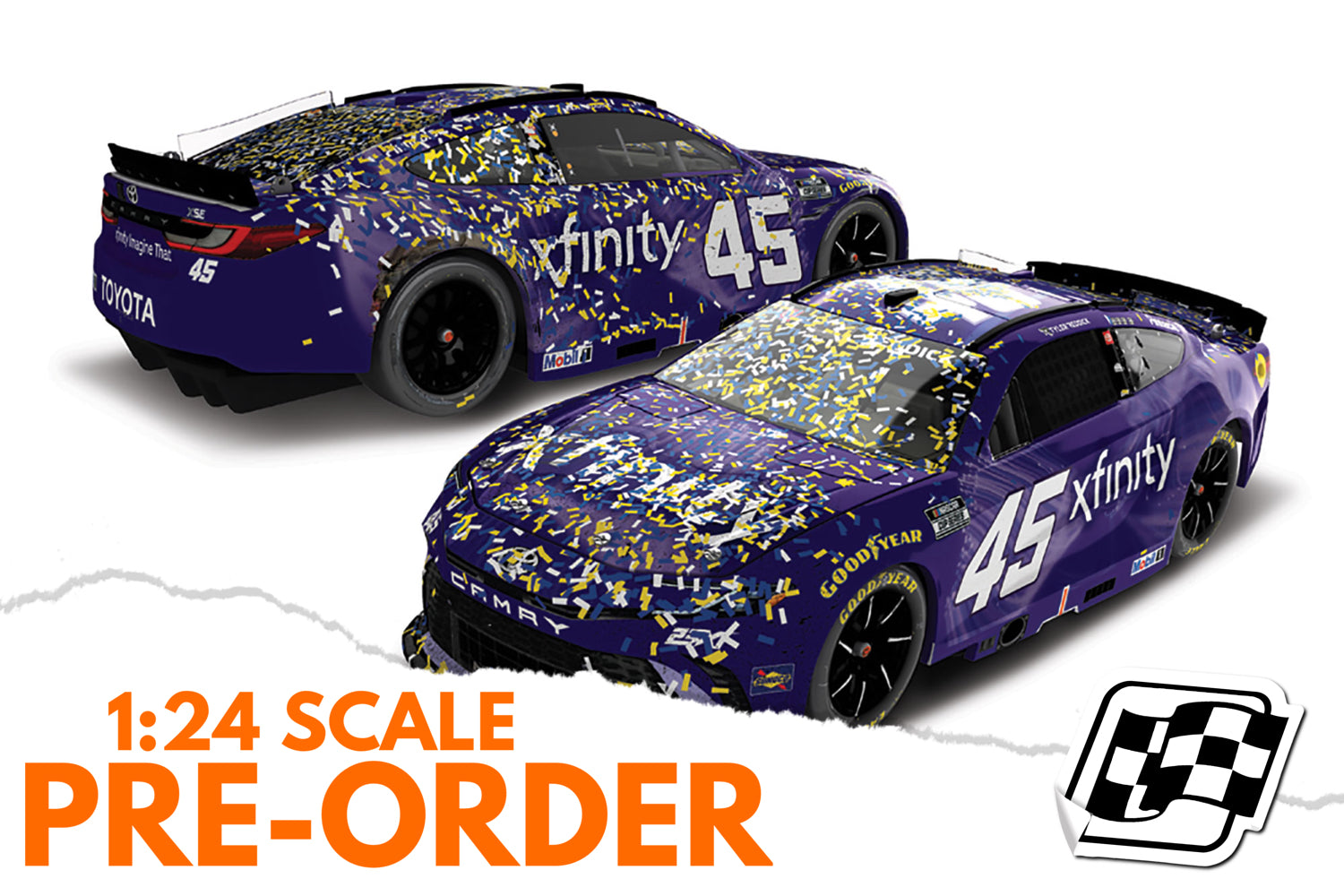 2026 Tyler Reddick 1:24 Xfinity Darlington Goodyear 400 Race Win Diecast