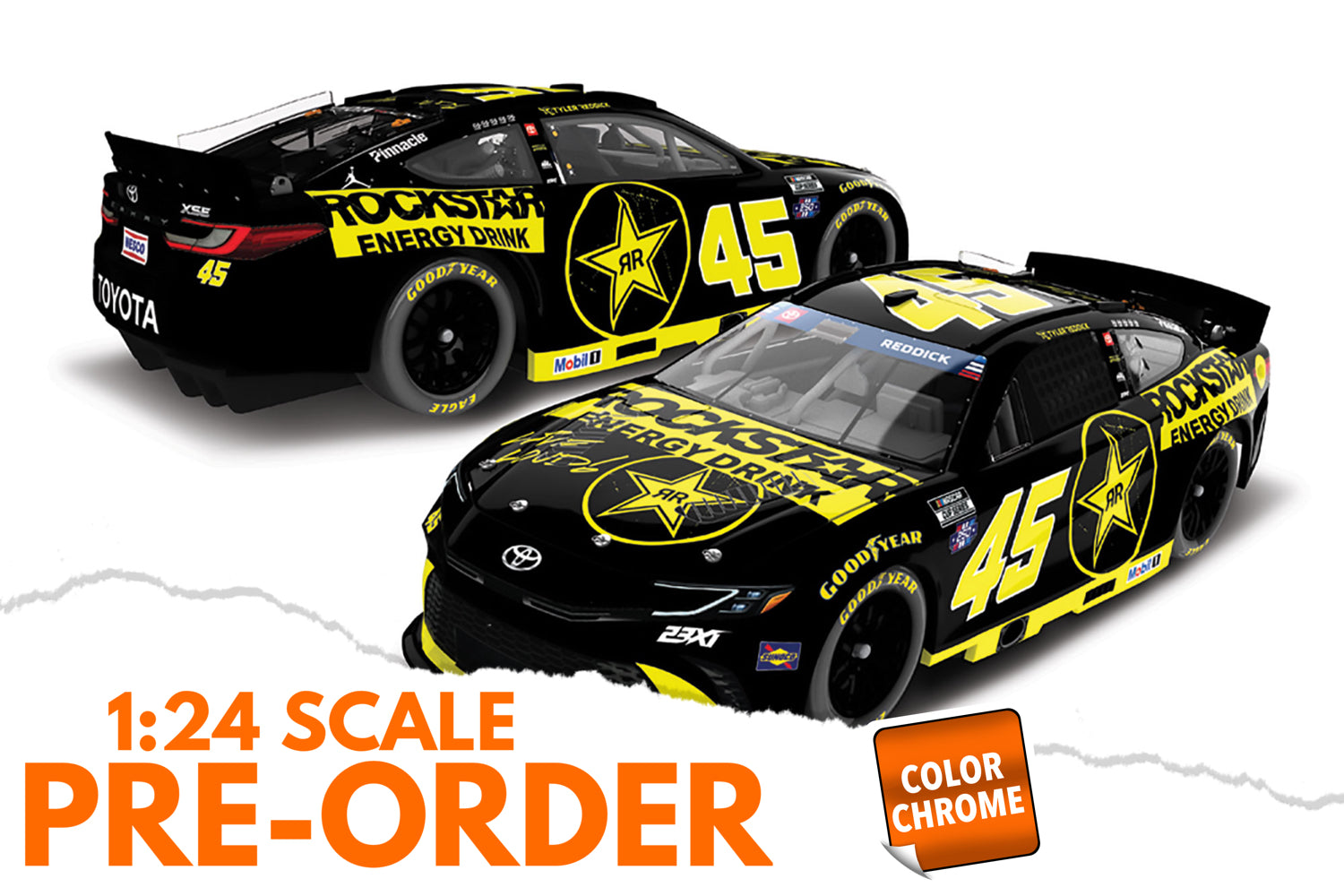 2026 Tyler Reddick 1:24 Rockstar Energy COLOR CHROME Diecast