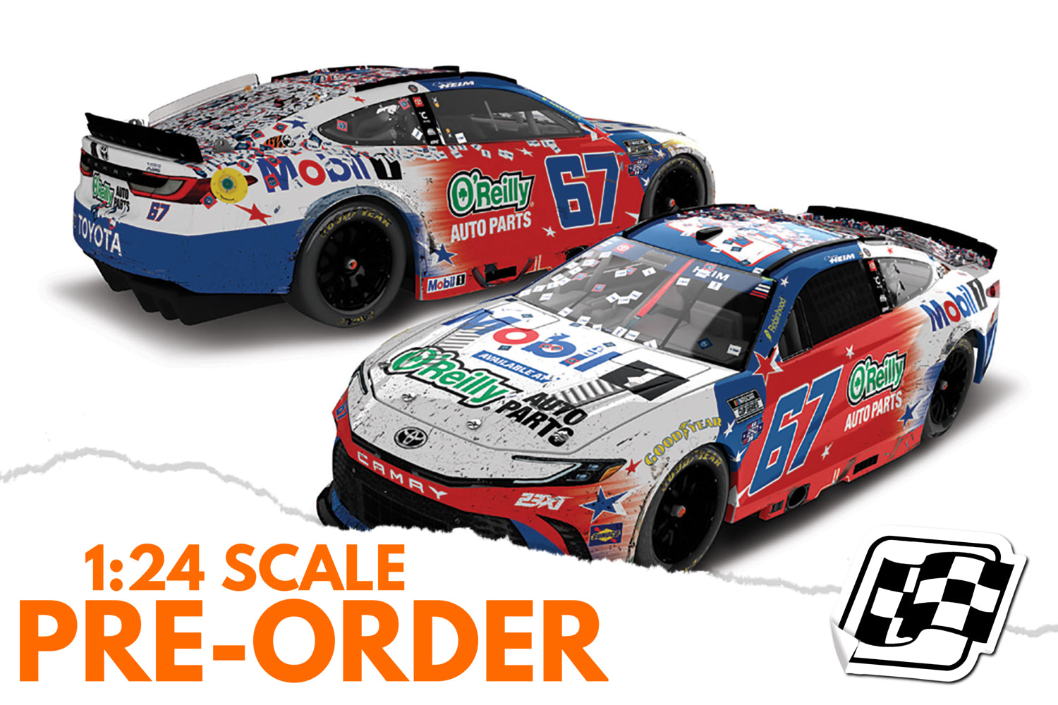 2026 Corey Heim 1:24 Mobil 1 O’reilly Patriotic San Diego Race Win Diecast