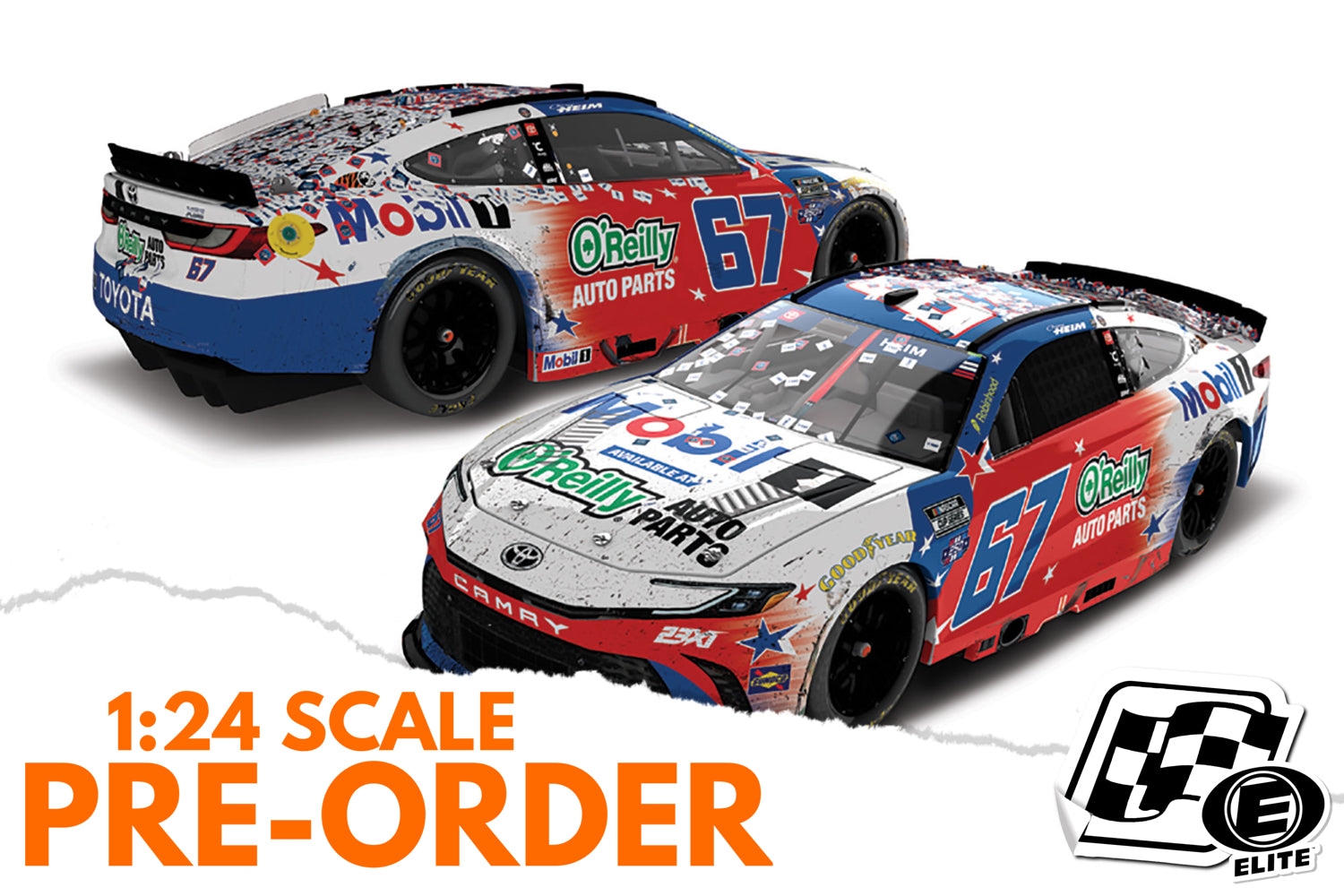2026 Corey Heim 1:24 Mobil 1 O’reilly Patriotic San Diego Race Win ELITE Diecast