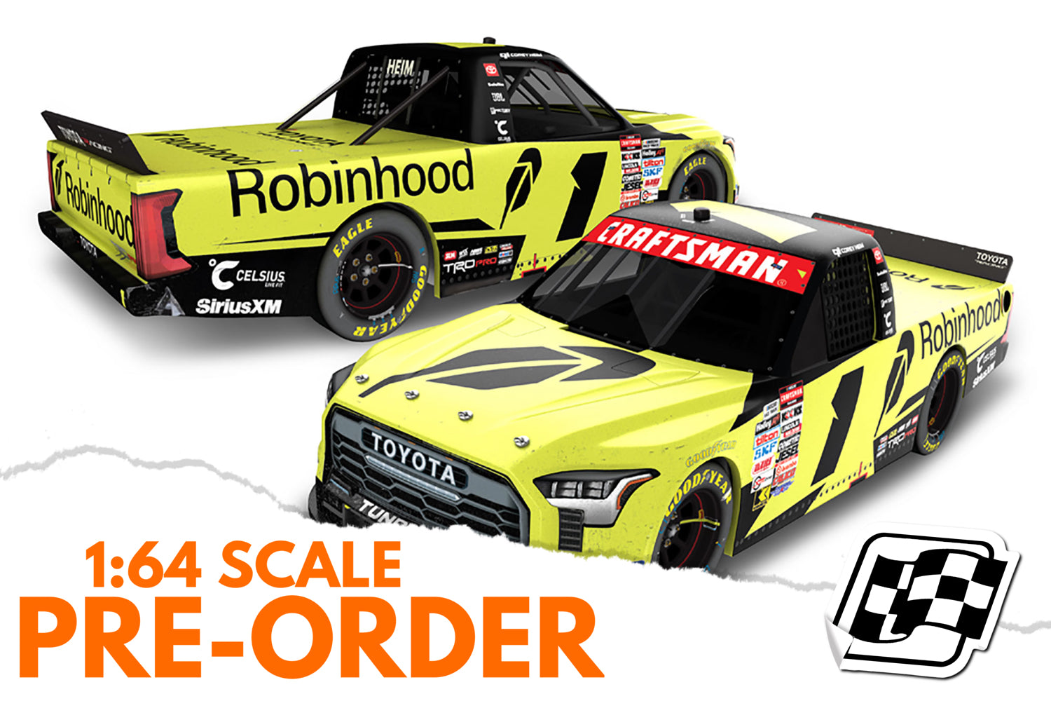 2026 Corey Heim 1:64 Robinhood Rockingham Race Win Diecast