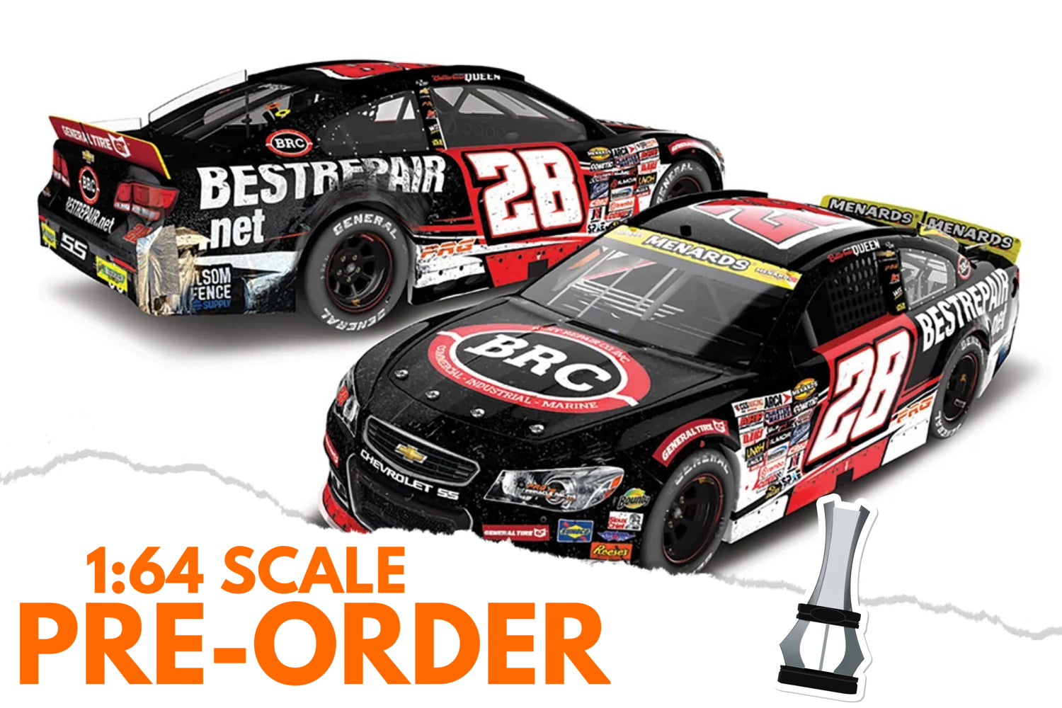 2025 Brendan "Butterbean" Queen 1:24 Best Repair Company Arca Champion Raced Version Diecast