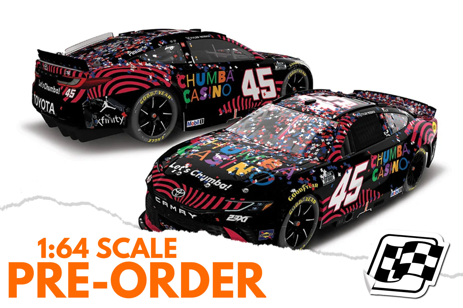 2026 Tyler Reddick 1:64 Chumba Casino COTA Race Win Diecast