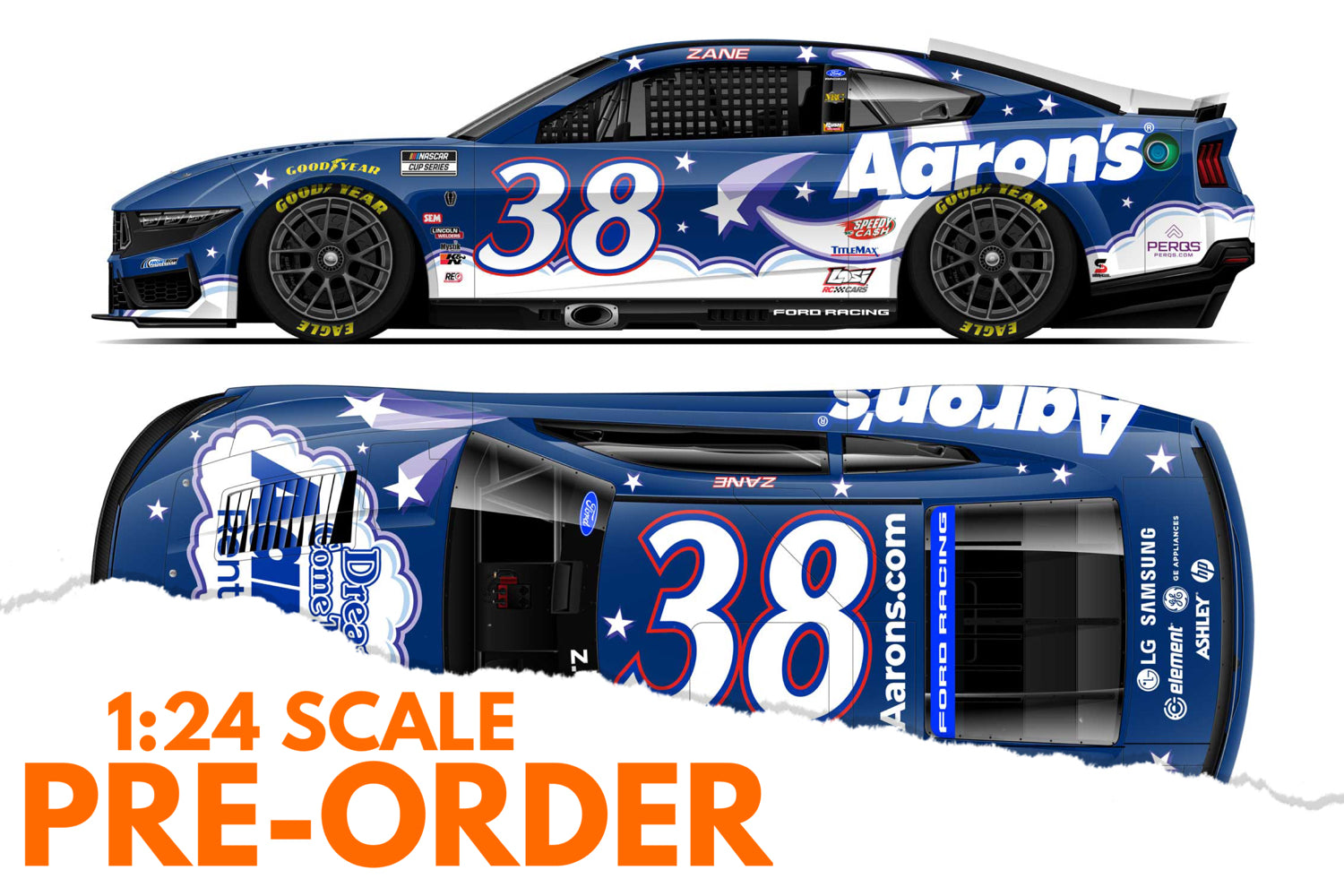 2026 Zane Smith 1:24 Aaron's Dream Machine NASCAR Diecast