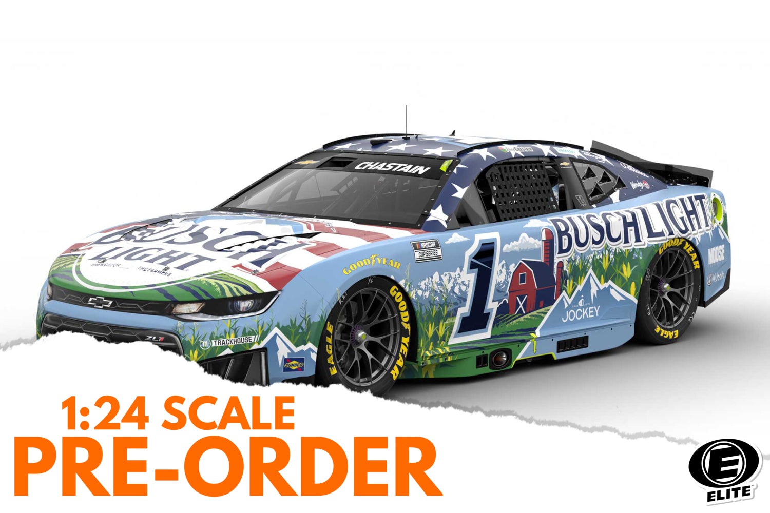 2026 Ross Chastain 1:24 Busch Light Farming ELITE NASCAR Diecast