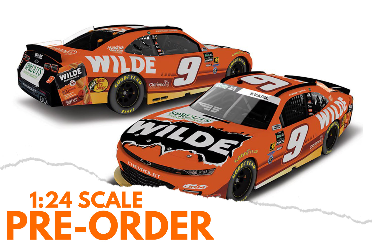 2026 Carson Kvapil 1:24 Wilde Buffalo NASCAR Diecast