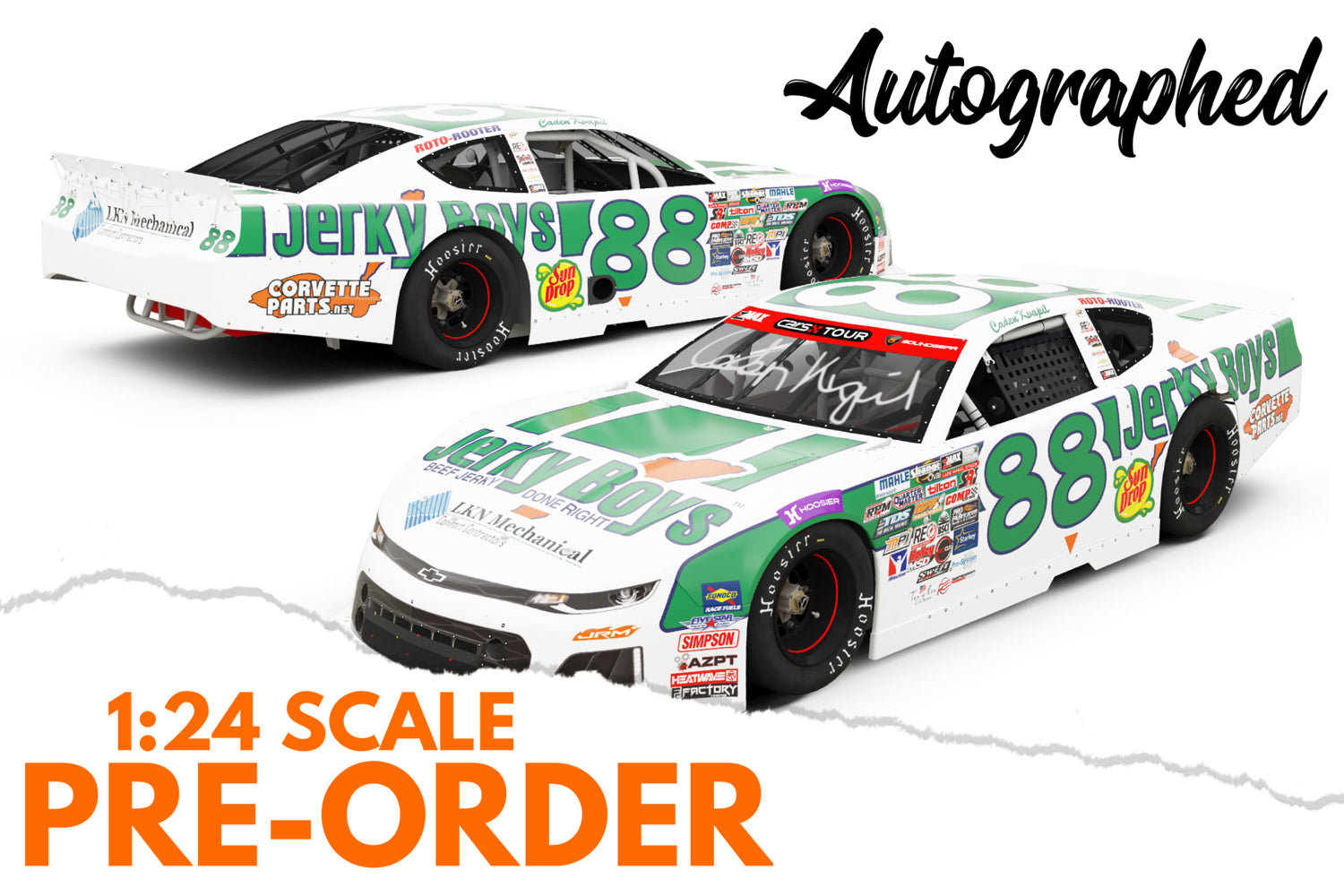 2026 Caden Kvapil 1:24 Jerky Boys Throwback Autographed Diecast