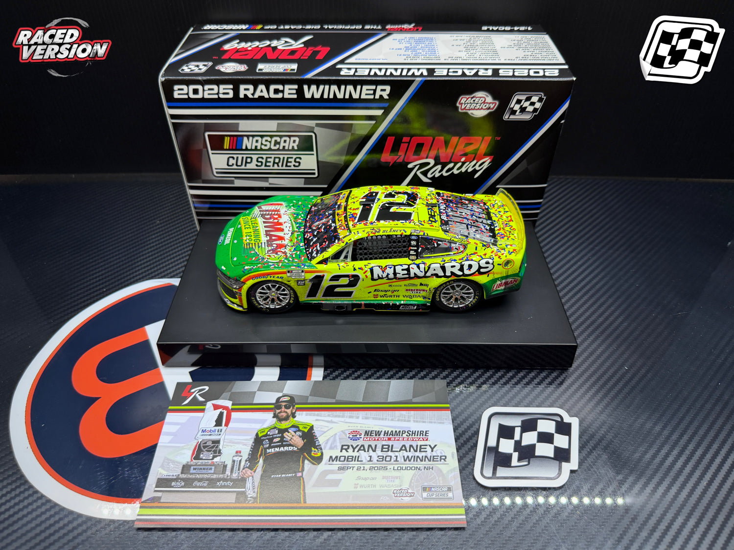 2025 Ryan Blaney 1:24 Menards / Libman New Hampshire Race Win Diecast