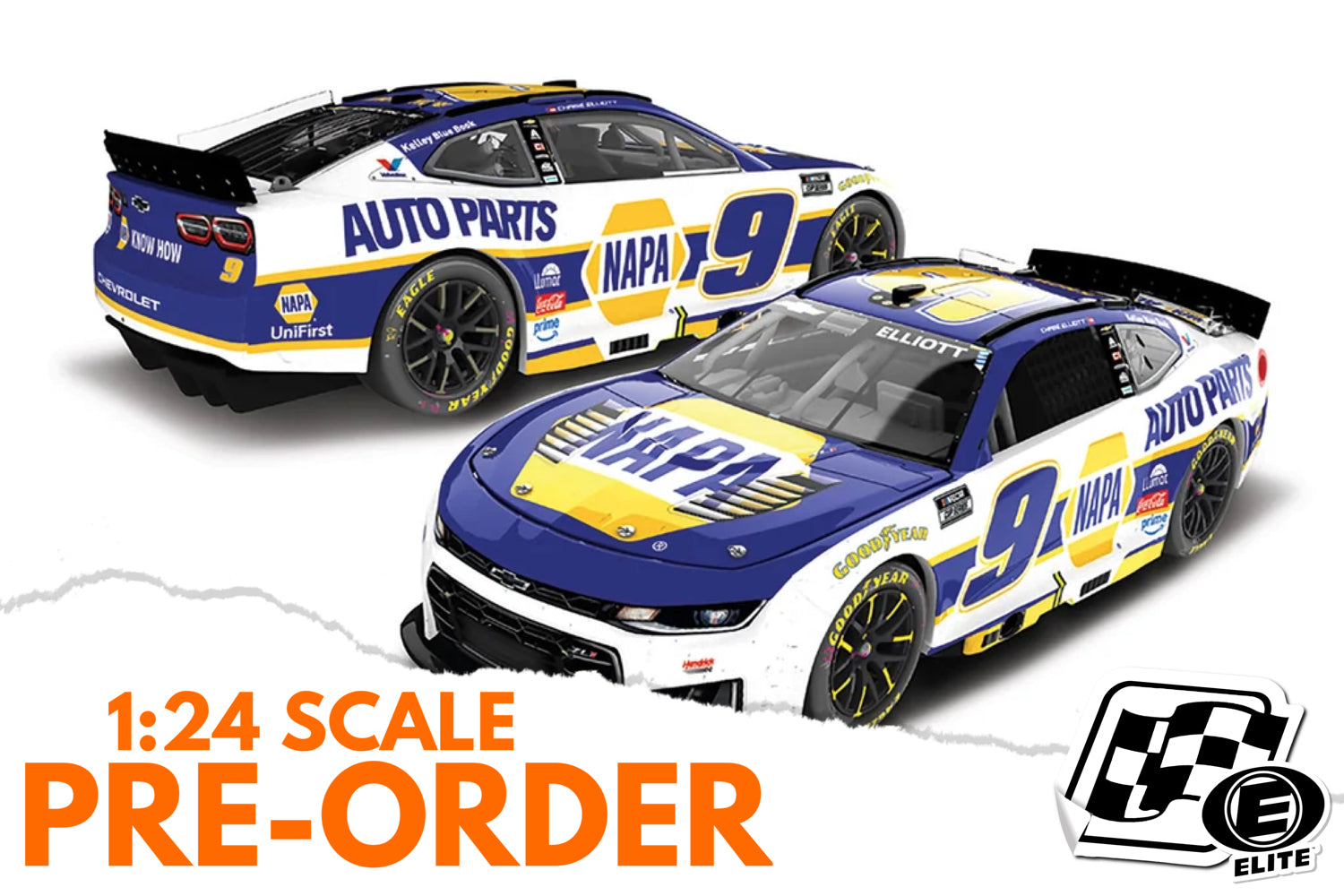 2026 Chase Elliott 1:24 NAPA Daytona Duel Race Win ELITE Diecast
