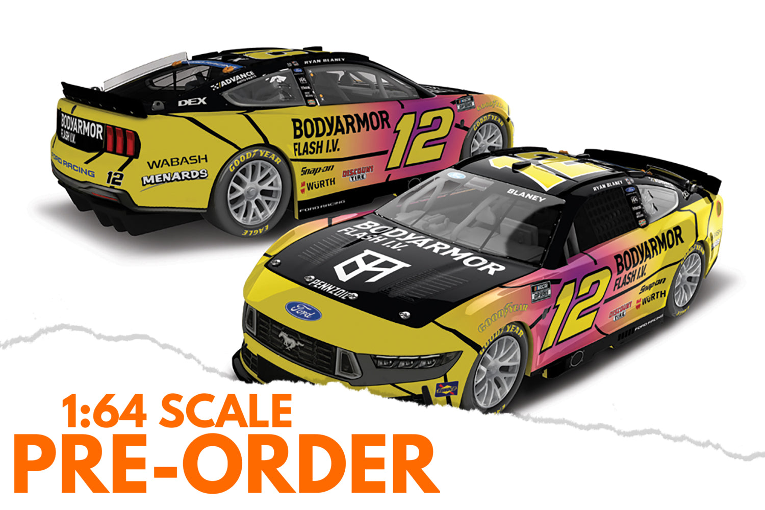2026 Ryan Blaney 1:64 BodyArmor Flash I.V. Caffeine Diecast