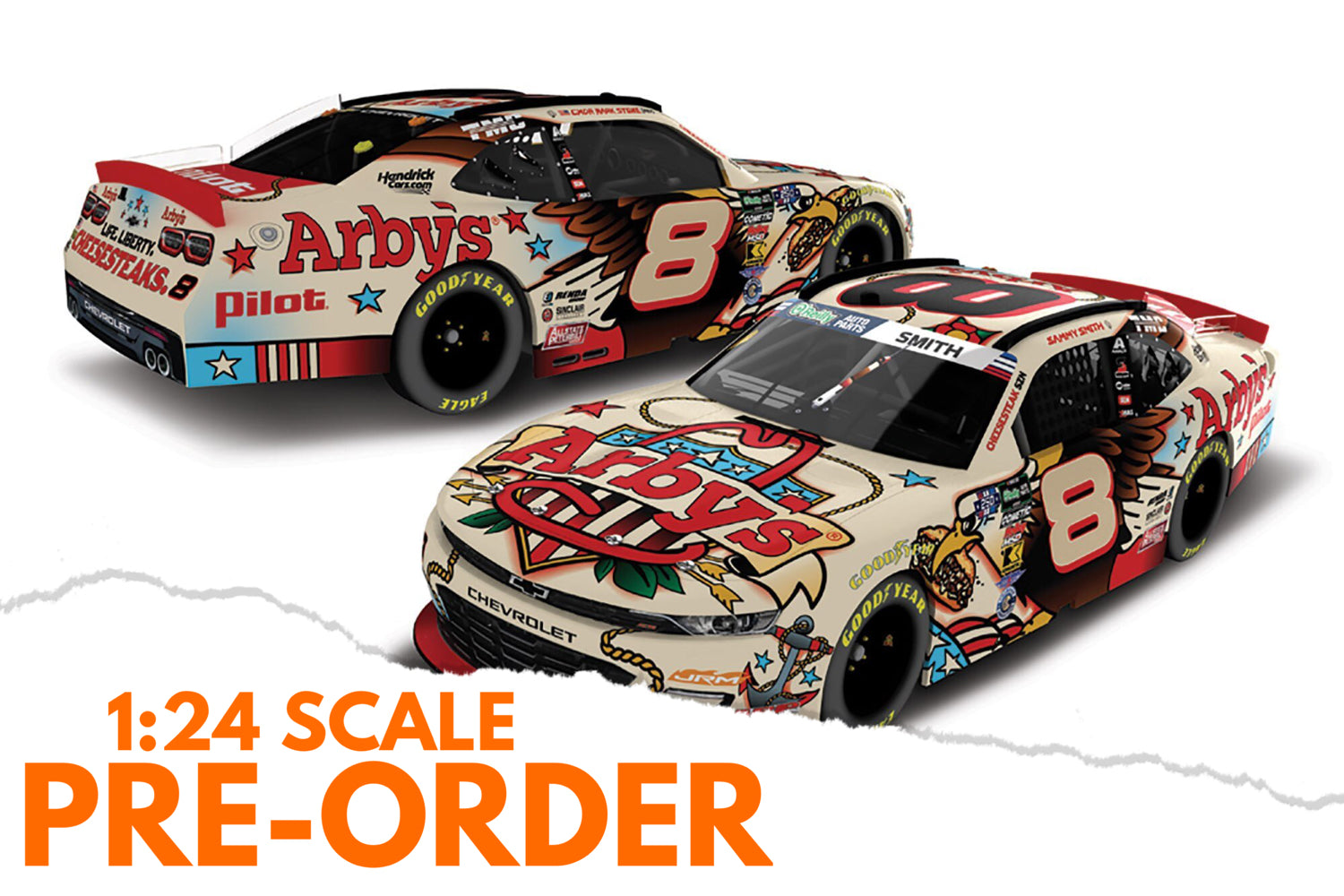 2026 Sammy Smith 1:24 Arby's Patriotic NASCAR Diecast