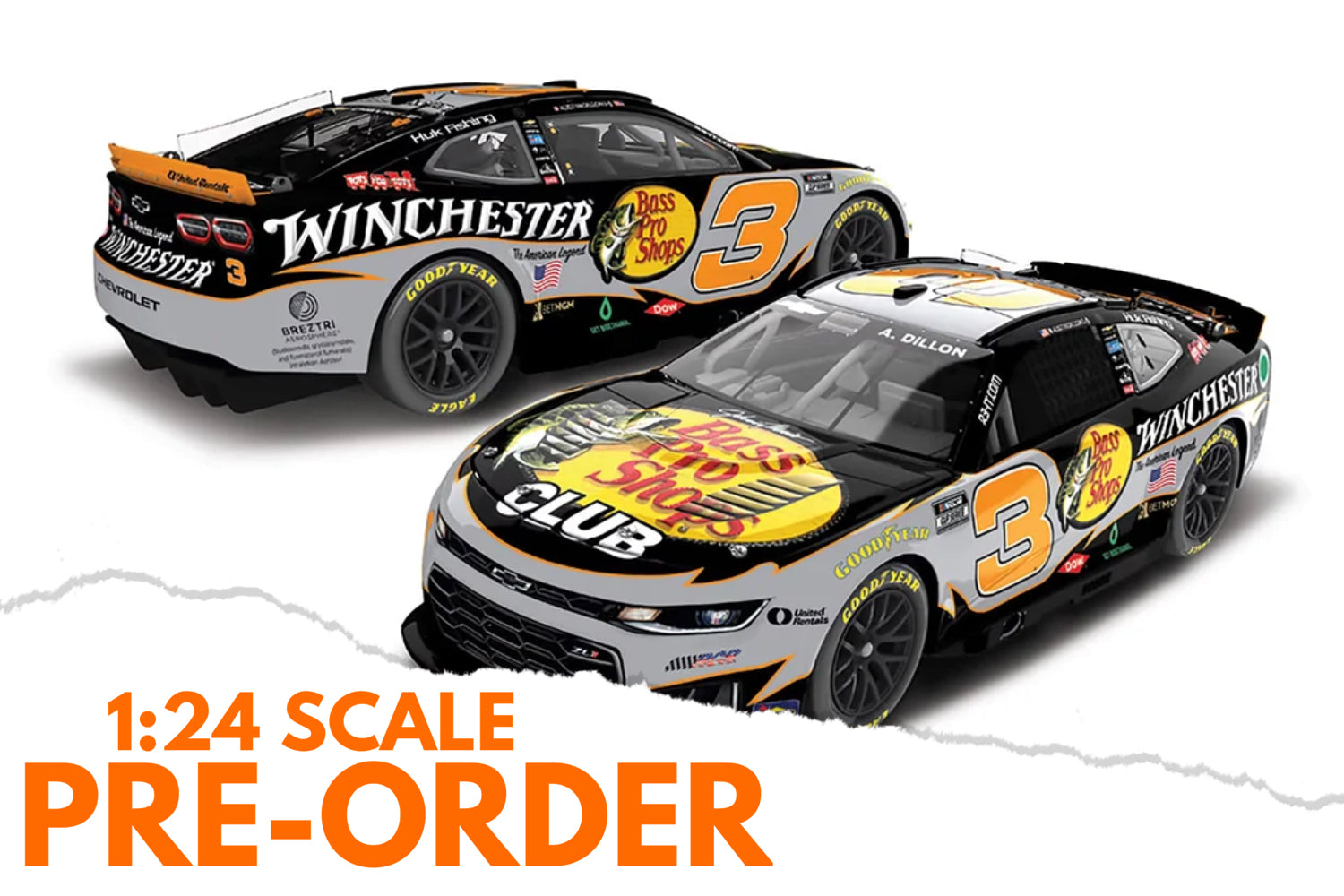 2026 Austin Dillon 1:24 Bass Pro Shops / Winchester NASCAR Diecast