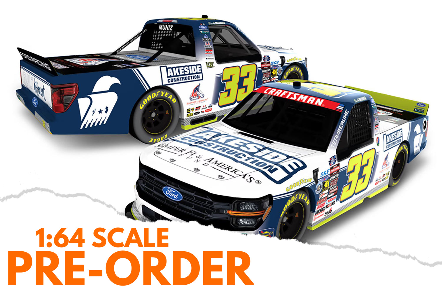 2026 Frankie Muniz 1:64 Lakeside Construction Diecast