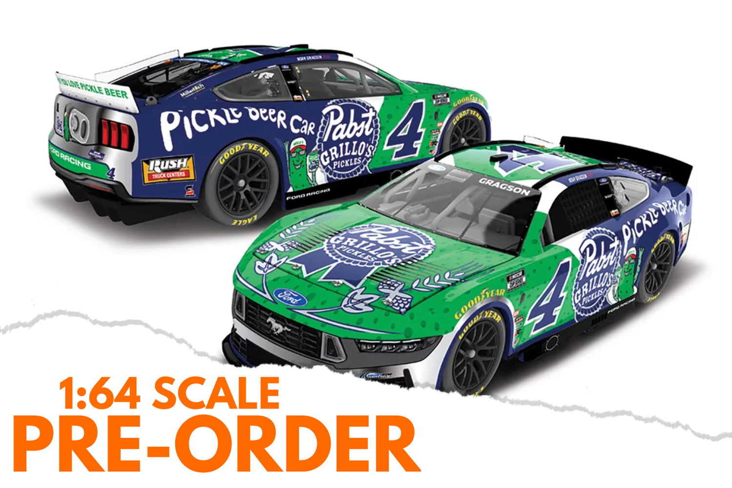 2026 Noah Gragson 1:64 Grillo’s Pickles / Pabst Blue Ribbon Diecast