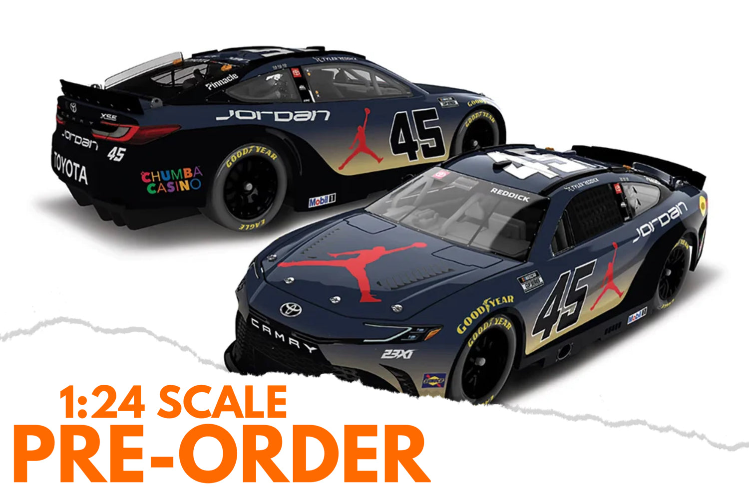 2026 Tyler Reddick 1:24 Jordan Brand Phoenix Diecast