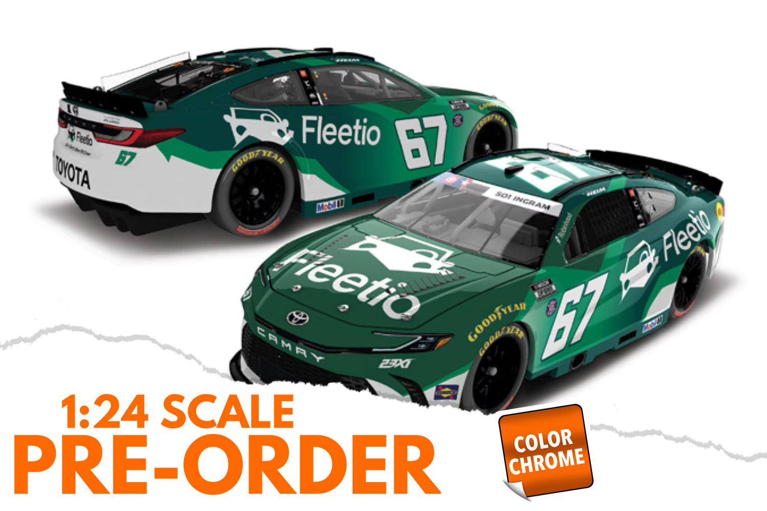 2026 Corey Heim 1:24 Fleetio COLOR CHROME Diecast