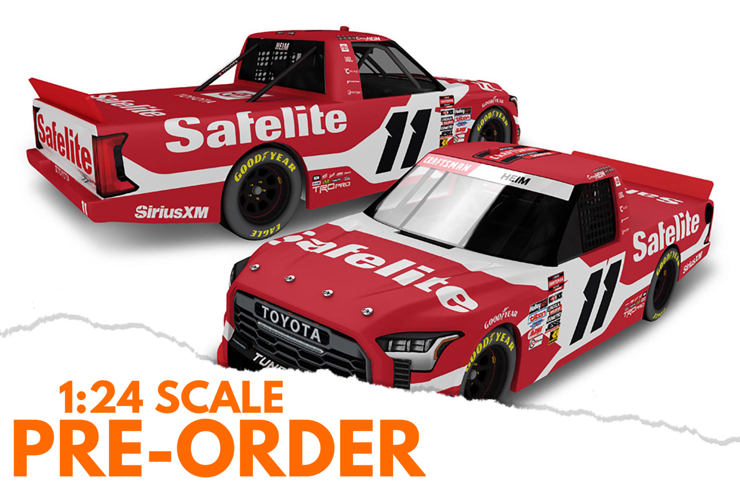 2025 Corey Heim 1:24 Safelite Champion NASCAR Diecast