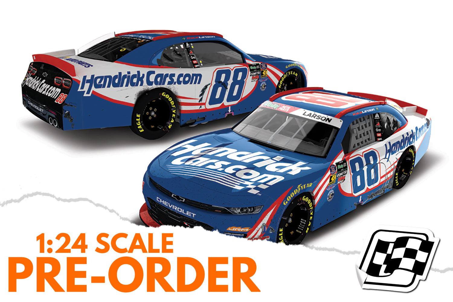 2026 Kyle Larson 1:24 Hendrickcars.com Texas Motor Speedway Race Win Diecast
