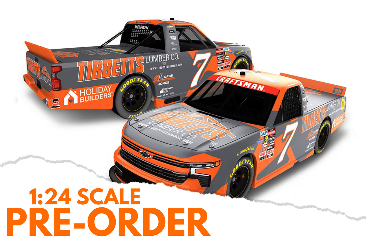 2026 Michael McDowell 1:24 Tibbetts Lumber NASCAR Diecast