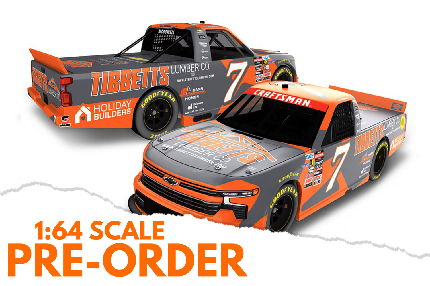 2026 Michael McDowell 1:64 Tibbetts Lumber NASCAR Diecast